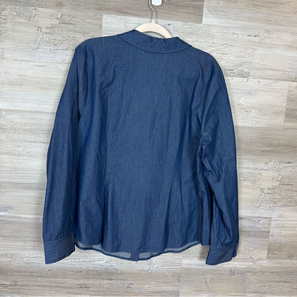 Modcloth Chambray Button Down Top - Picture 3 of 6